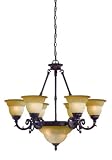 8 Light Chandelier. A Charleston Collection . (6306-VB-A)