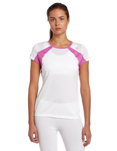 New Balance Damen Shirt NBx Adapter Short Sleeve, spring crocus, S, WRT1104_SC Preisvergleich