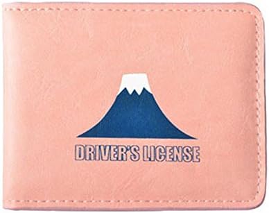 Cloudy Arch Funny Printed PU Driver's License Bag Travel Credit Card Case