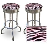 2 MAN CAVE Pink Zebra Faux Fur 29