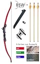 Recurve Bogen YOUTH carbon + 4 Pfeile