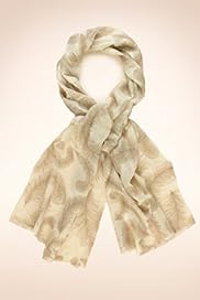 Autograph Feather Print Lightweight Scarf with Modal