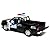 12 pcs in Box: 5" Dodge Ram Police Pickup Truck 1:44 Scale (Black/White)