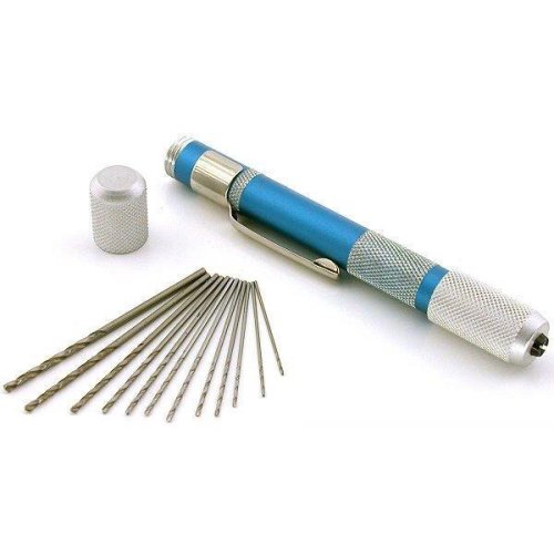 12 Drill Bits HSS Pin Vise Jewelry Watch Repair Tool