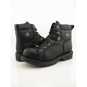 Buy Mens Harley-Davidson Steel Toe TURBULENT Leather Work Biker Boots Casual by Harley-Davidson