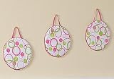 Circles Pink and Green Modern Wall Hanging Accessories by JoJo Designs