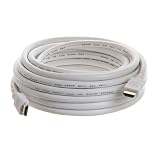 26AWG High Speed HDMI Cable with Ethernet White 25ft