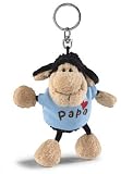 Nici 31535 - Schaf schwarz T-Shirt "Papa und Herz"Bb SA 10 cm, hellblau