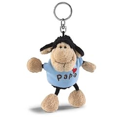 Nici 31535 - Schaf schwarz T-Shirt "Papa und Herz"Bb SA 10 cm, hellblau