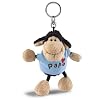 Nici 31535 - Schaf schwarz T-Shirt "Papa und Herz"Bb SA 10 cm, hellblau