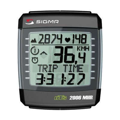 SIGMA BC2006MHR DTS Wireless Bicycle Speedometer with Heart Rate Monitor and Altimeter
