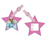 BARBIE pink Star LUGGAGE tag ID travel bag SUITCASE NU