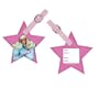 BARBIE pink Star LUGGAGE tag ID travel bag SUITCASE NU