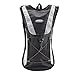 Pinty 2L Hiking Backpack Hydration Pack with Water Bladder Cycling Climbing Camping Bag (Black)