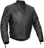 River Road Mens Race Leather Motorcycle Jacket 40