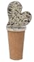 Natural Life WST003 2-3/4-Inch by 1-Inch Wine Stopper, 1-Pack, Silver and Cork