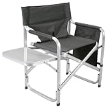 Faulkner Director Chair with Folding Tray, Black