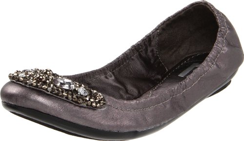 R2 Women's Monti Ballerina Flat,Pewter,9 M US