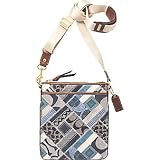 AUTHENTIC COACH DENIM (INDIGO) SIGNATURE PATCHWORK SWING PACK 41462