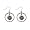 New York Mets - Mlb Floating Logo Hoop Earrings Image #1