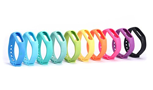 Idol® Colorful Waterproof Replacement Band for XiaoMi Wireless Wristband Bracelet (No Activity Tracker)-Seagreen
