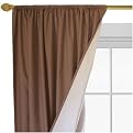 Roc-Lon Blackout Window Panel Pair - Satintone Brown