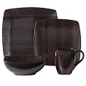 Metallic Stripe Dinnerware Collection - Brown