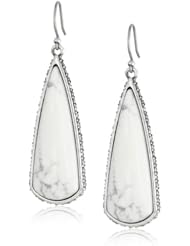 Lucky Brand "Tough Love" Oblong Turquoise Drop Earrings