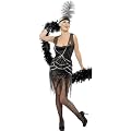 Black flapper costume for women