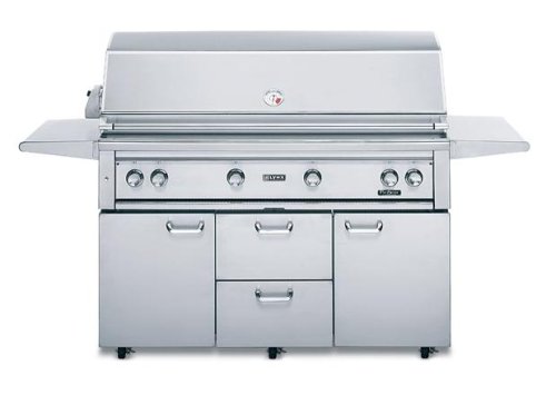 Lynx 54 Inch Freestanding Propane Gas Grill L54PSFR-1-LP With 1 ProSear Burner And Rotisserie