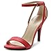 Ollio Women's Pump Shoe High Heel Ankle Strap Dress Sandal