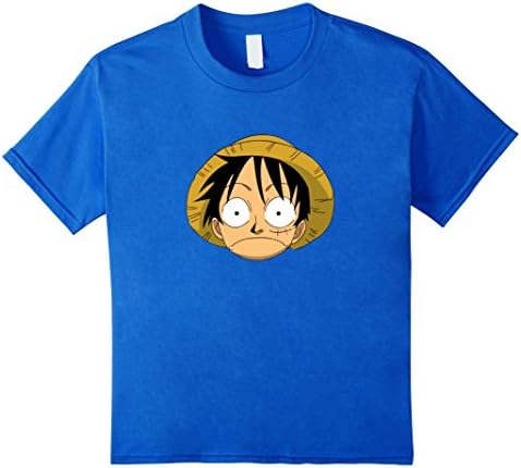 Kids Luffy Shirt- Monkey D Luffy Shirt- Pirate King Shirt 10 Royal Blue