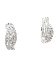 Women 14k White Gold 0.81ctw diamond Stud earring 55 LE266 Size 5.05