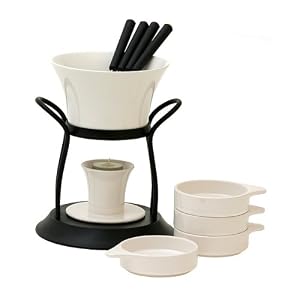 Swissmar 12-pc. Fest Chocolate Fondue Set - White by Swissmar