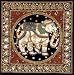 Unique Small Simple Beautiful Gift - 24" Burmese Elephant Oriental Tapestry Wall Art Hanging