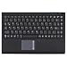 Keysonic ACK-540U+ Black Mini Keyboard with Integrated Smart Touchpad