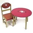 San Francisco 49ers NFL Childrens Wooden Table (23(Dia)x17")"