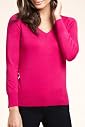 V-Neck Long Sleeve Plain Jumper [T38-5387-S]
