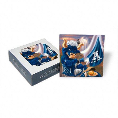 Utah State Aggies Tailgate Set of 4 Coasters