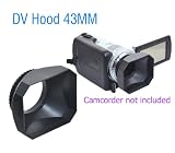 Ezfoto 43mm Lens Hood + Cap for Digital Video DV Camera Camcorders