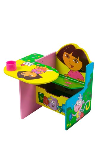 Childrens Toyshop  Toys : Delta Enterprise Dora Toddler Desk and Chair with Storage
