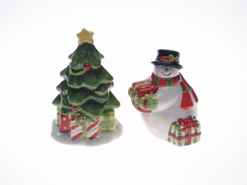 Certified International Vintage Snowman Pepper Set
