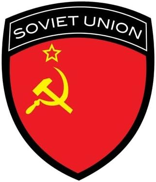 Soviet Union URSS Flag Badge Sticker/Decal
