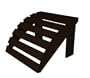 Polywood Outdoor Furniture Classic Adirondack Ottoman, Mahogany-Recycled Plastic Materials