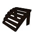 Polywood Outdoor Furniture Classic Adirondack Ottoman, Mahogany-Recycled Plastic Materials
