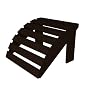 Polywood Outdoor Furniture Classic Adirondack Ottoman, Mahogany-Recycled Plastic Materials