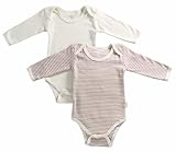 Tadpoles Organic Cotton 2Piece Romper Set Pinstripe/Solid, Cocoa 0-3 Months