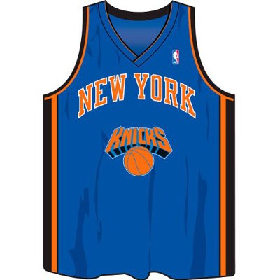 NBA New York Knicks Jersey Shaped Mouse Pad