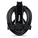Vaincre 180° View Snorkel Mask Full Face Free Breathing Snorkeling with Anti-fog & Anti-leak, Dry Full Face Diving Mask