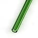 Hummingbird Glass Straws Blue and Green Bent Combo 9 in x 9.5 mm 2 Pack With Cleaning Brush